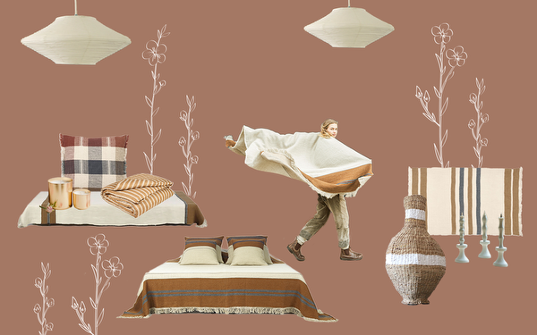 earthy home decor setup