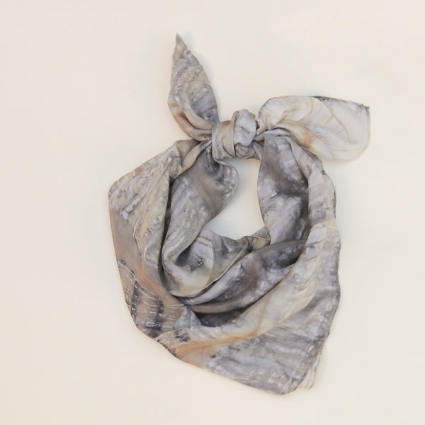 Plant Dyed Silk Scarf - Fallen Leaves