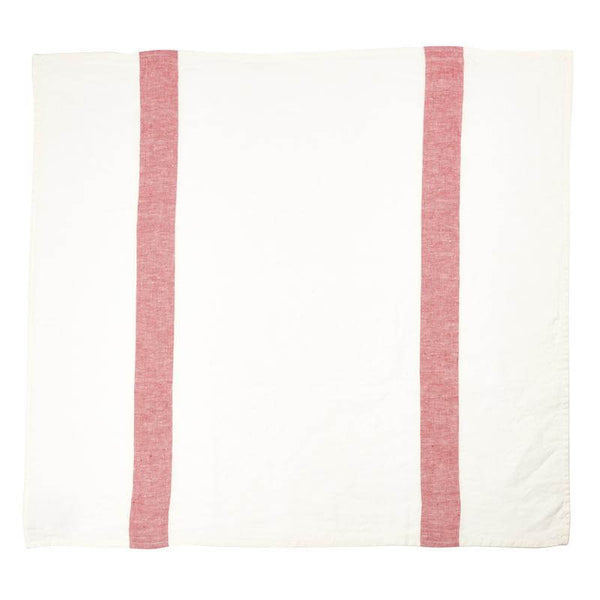 Belgian Linen Tea Towel Napkin - Porticcio Red