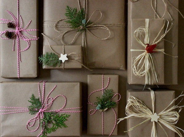 Gift Wrapping with Kraft Paper