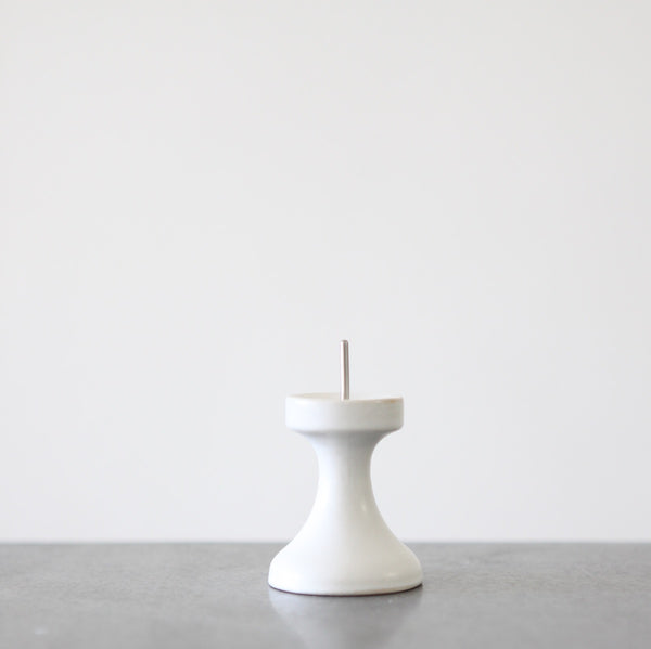 Stoneware Candle Holder - Fluid