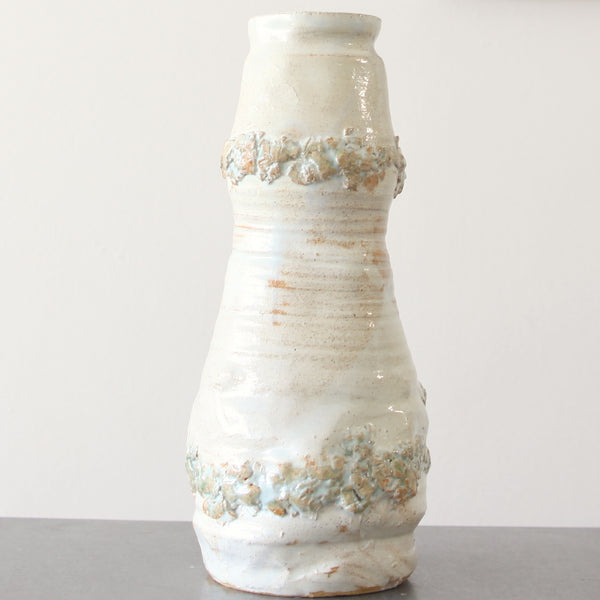 Tall Natural White Vase