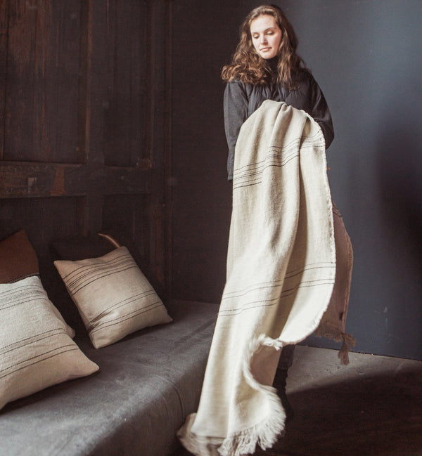 Libeco Belgian Linen Wool Blanket - Marrakesh