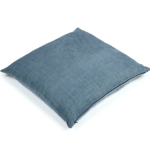 RÉ - Modern Brushed Finish Belgian Linen Pillow Cover - Midnight Blue