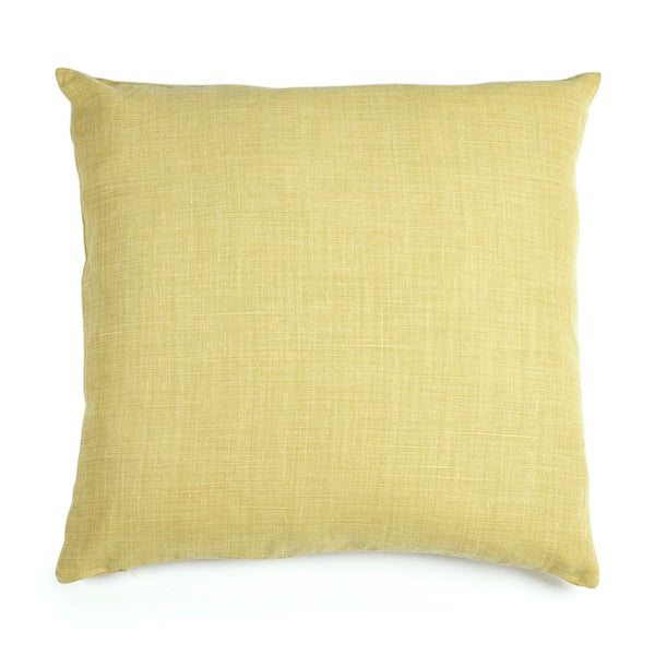 RÉ - Modern Brushed Finish Belgian Linen Pillow Cover - Olivine