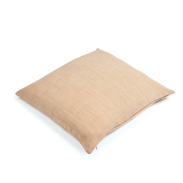 RÉ - Modern Brushed Finish Belgian Linen Pillow Cover - Apricot