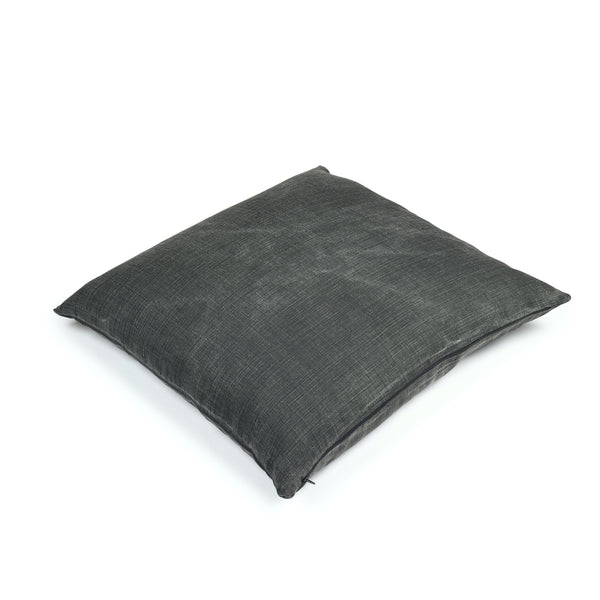 RÉ - Modern Brushed Finish Belgian Linen Pillow Cover - Black