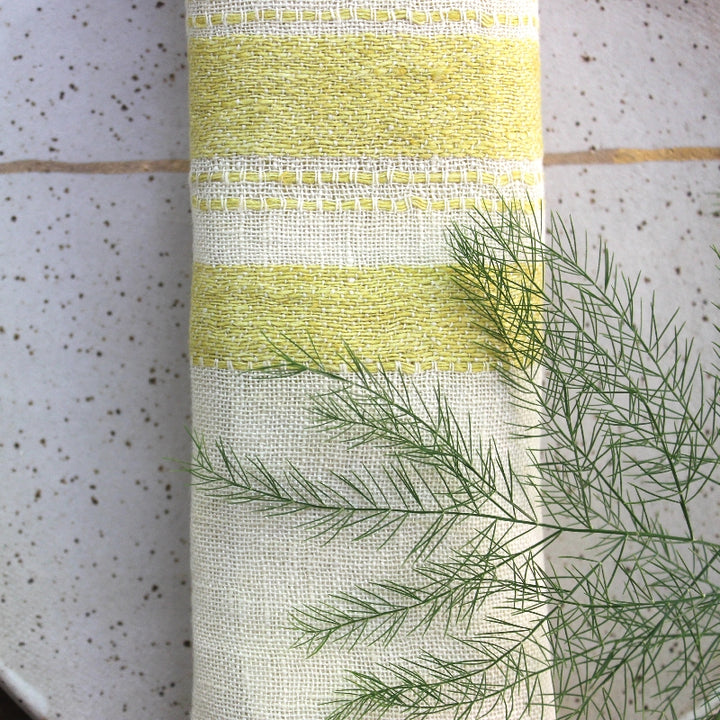 weaving & textiles on Libeco Belgian linen table cloth napkin 