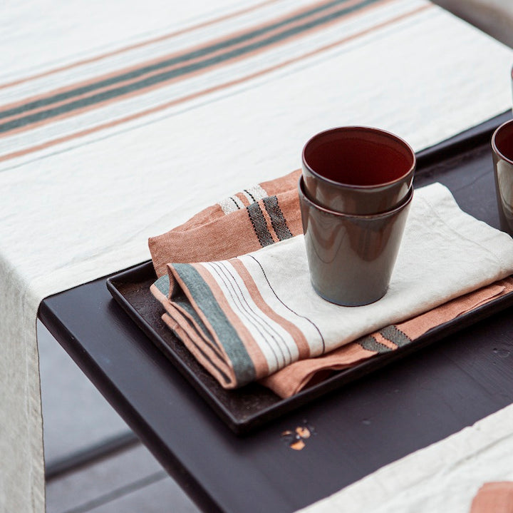Libeco Belgian linen napkins on a table setting