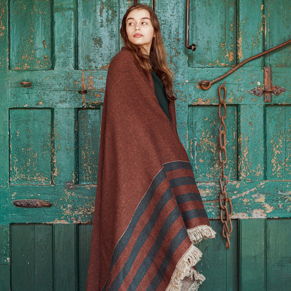 Libeco Belgian Linen Wool Blanket - Juniper