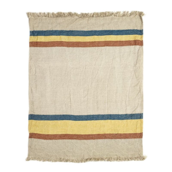 Libeco Belgian Linen Throw Towel - Mercurio Stripe