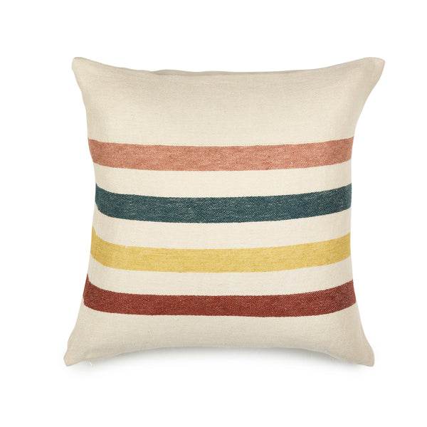 Certified Belgian linen pillow cover, Lake Stripe by Libeco Home