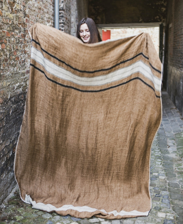 Libeco Belgian Linen Throw Towel - Bruges Stripe