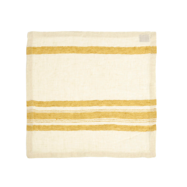 Libeco Belgian Linen Table Napkin - The Library Stripe