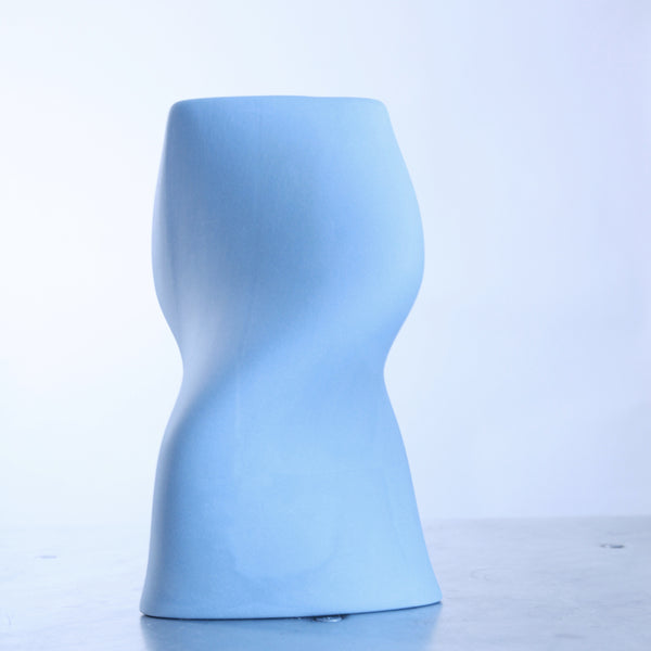Twisted Torso Vase - Blue