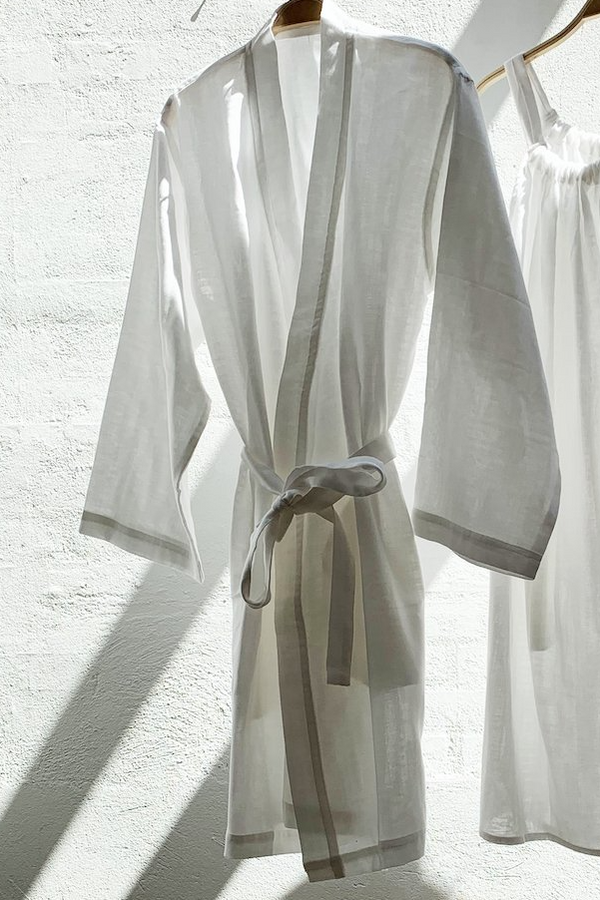 Soft Organic Cotton Gauze Kimono - Vivienne